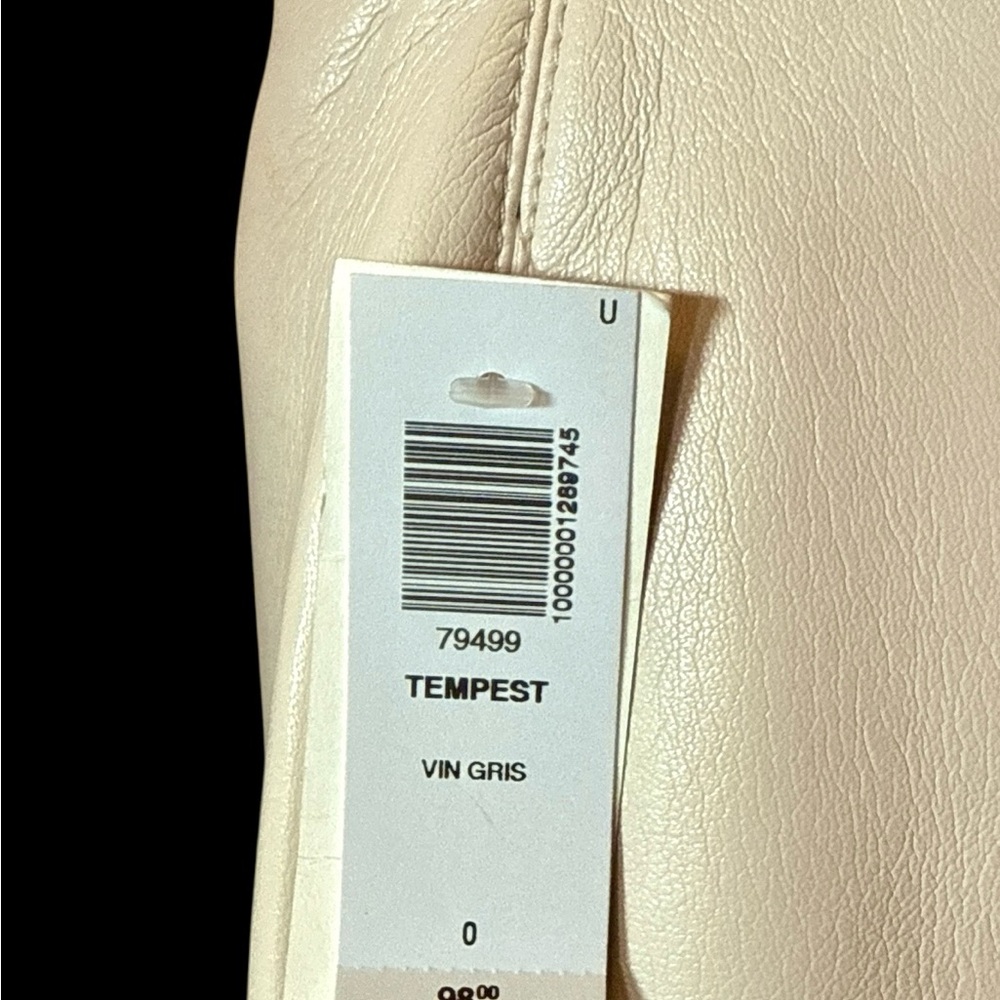 Wilfred Leather Cream Mini Skirt NWT Size XS - Picture 2 of 9